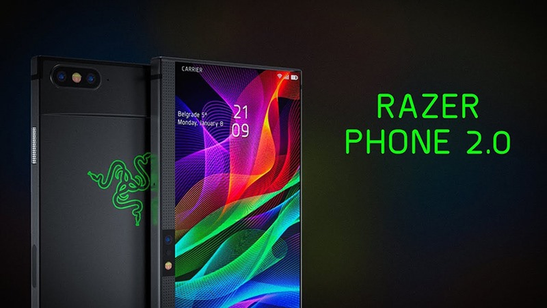 Razer Phone 2 xuất hiện trên Amazon: Logo có đèn nền RGB, sạc không dây, chống nước IP67