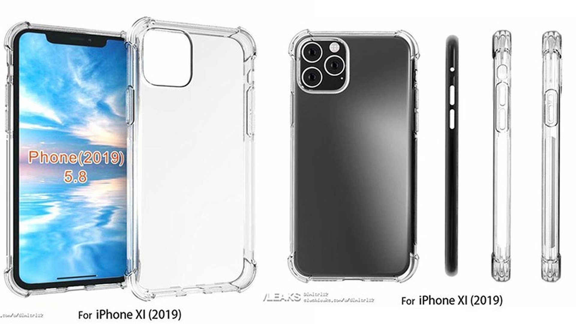 Thiết kế iPhone XI và XI Max 2019 được xác nhận qua hình ảnh ốp lưng mới bị rò rỉ