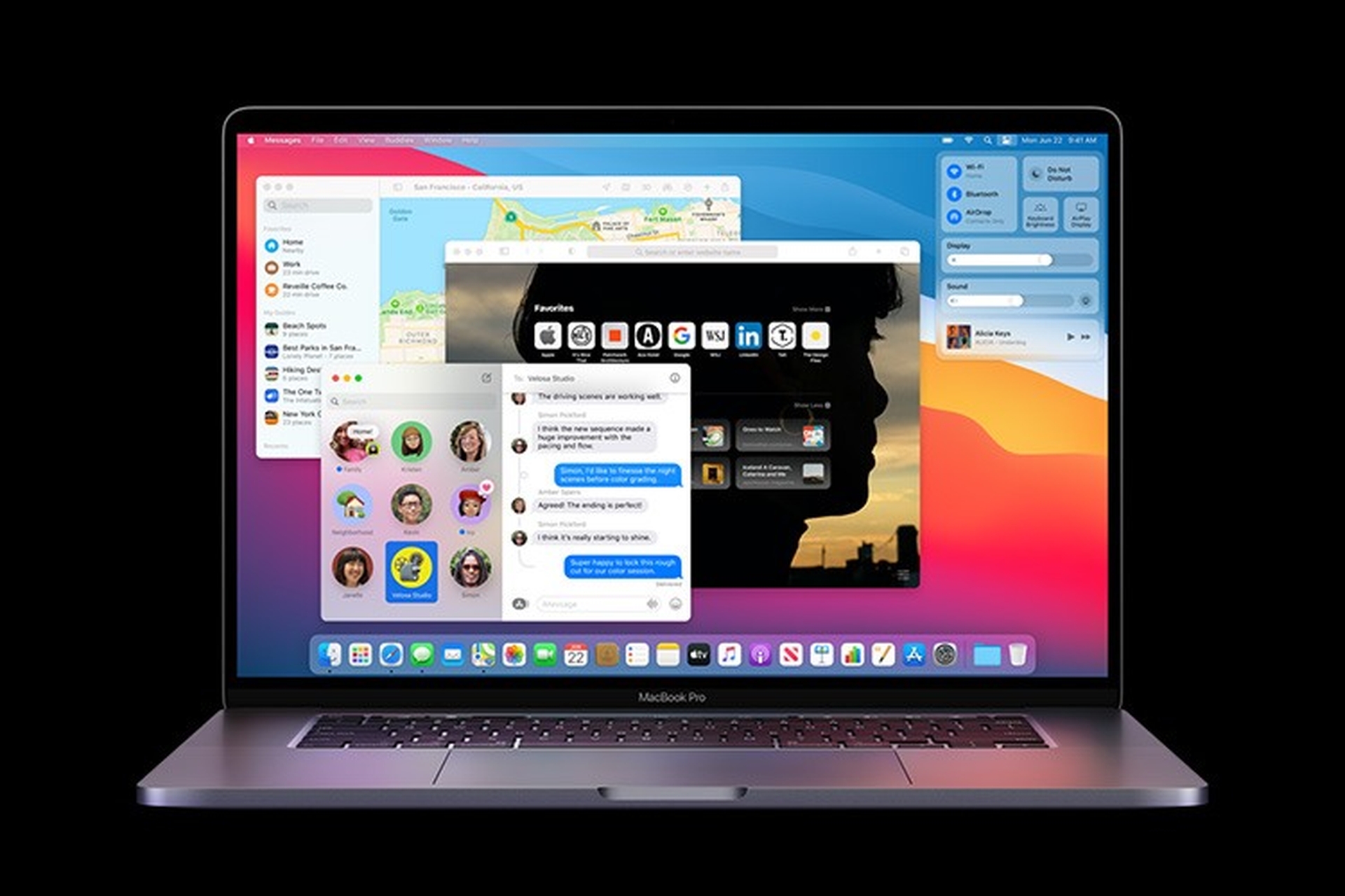 Trải nghiệm nhanh Trung tâm điều khiển và widget mới trong macOS Big Sur