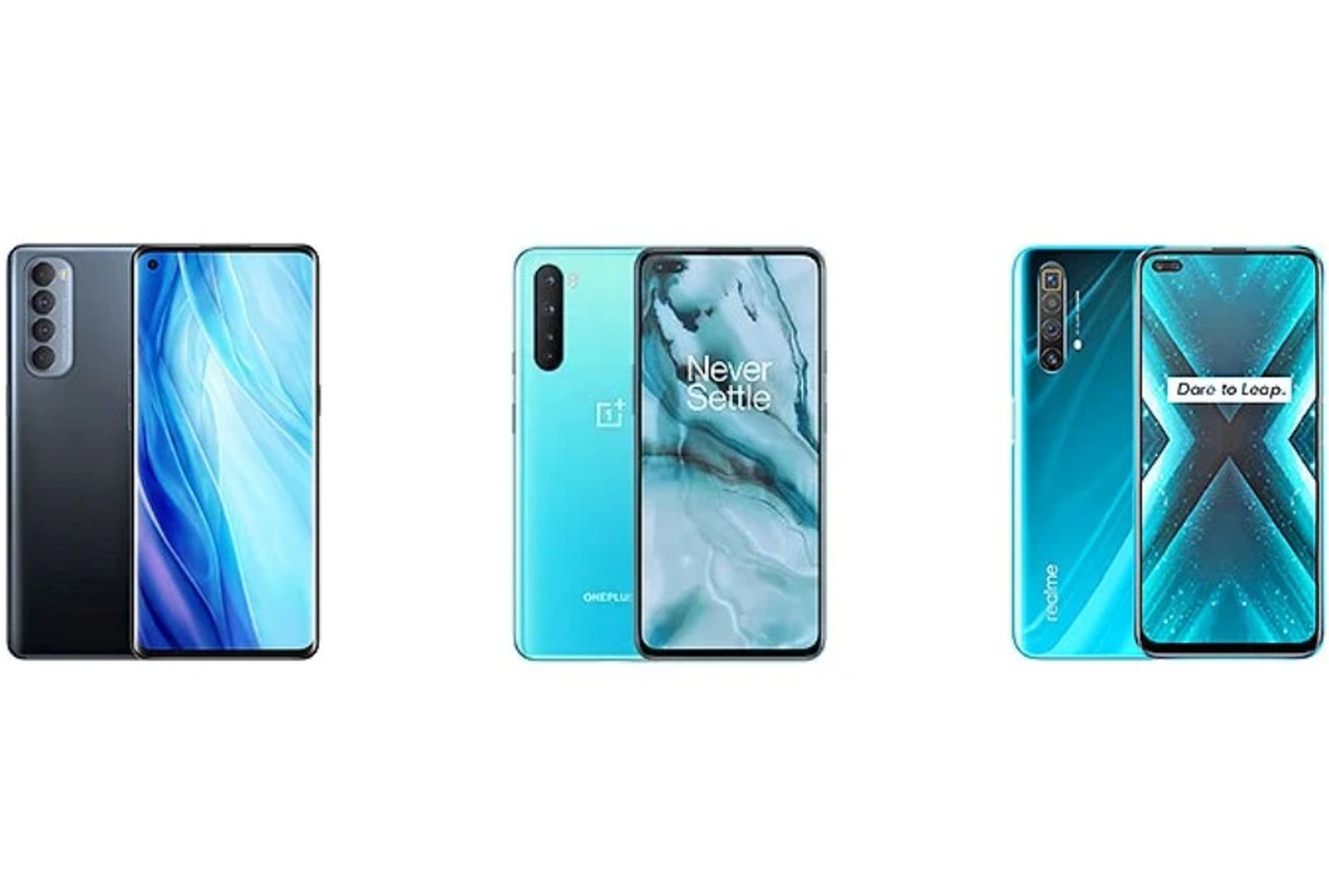 So sánh cấu hình OPPO Reno4 Pro với OnePlus Nord và Realme X3 SuperZoom