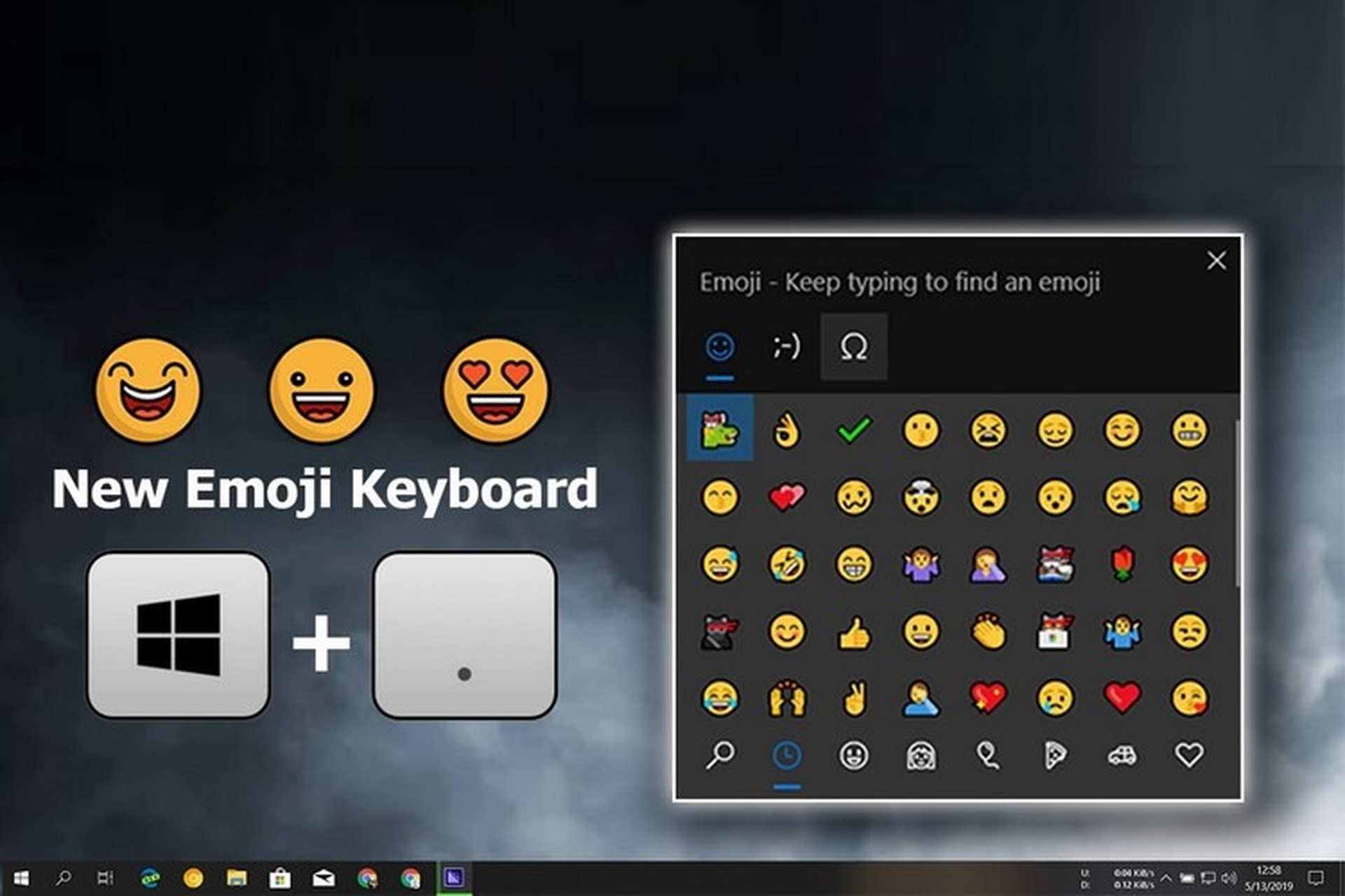 Cách tìm và sử dụng biểu tượng cảm xúc trong Windows 10 