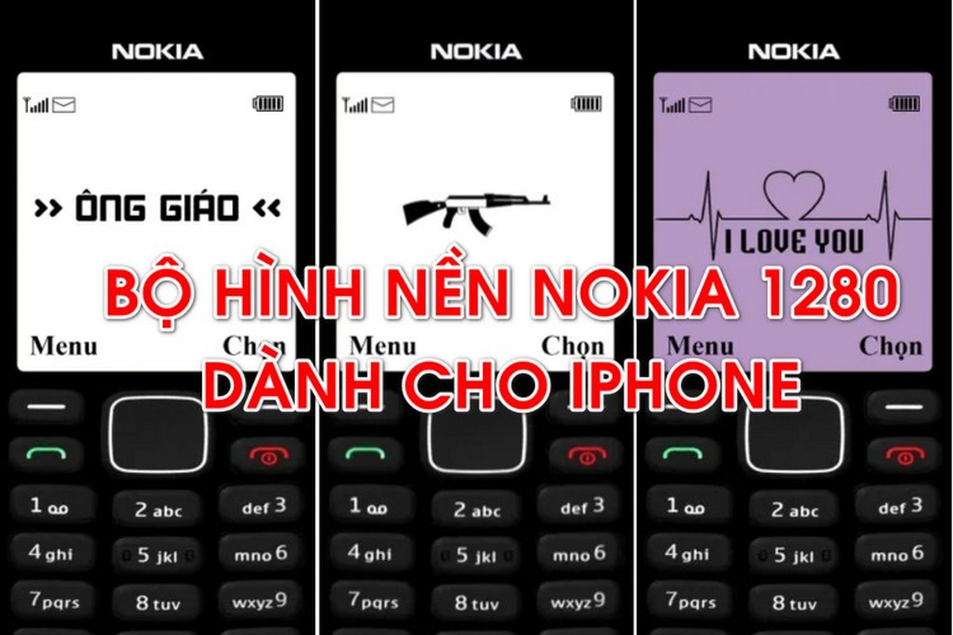 Chia sẻ bạn bộ sưu tập hình nền Nokia 1280 cho iPhone vô cùng độc lạ