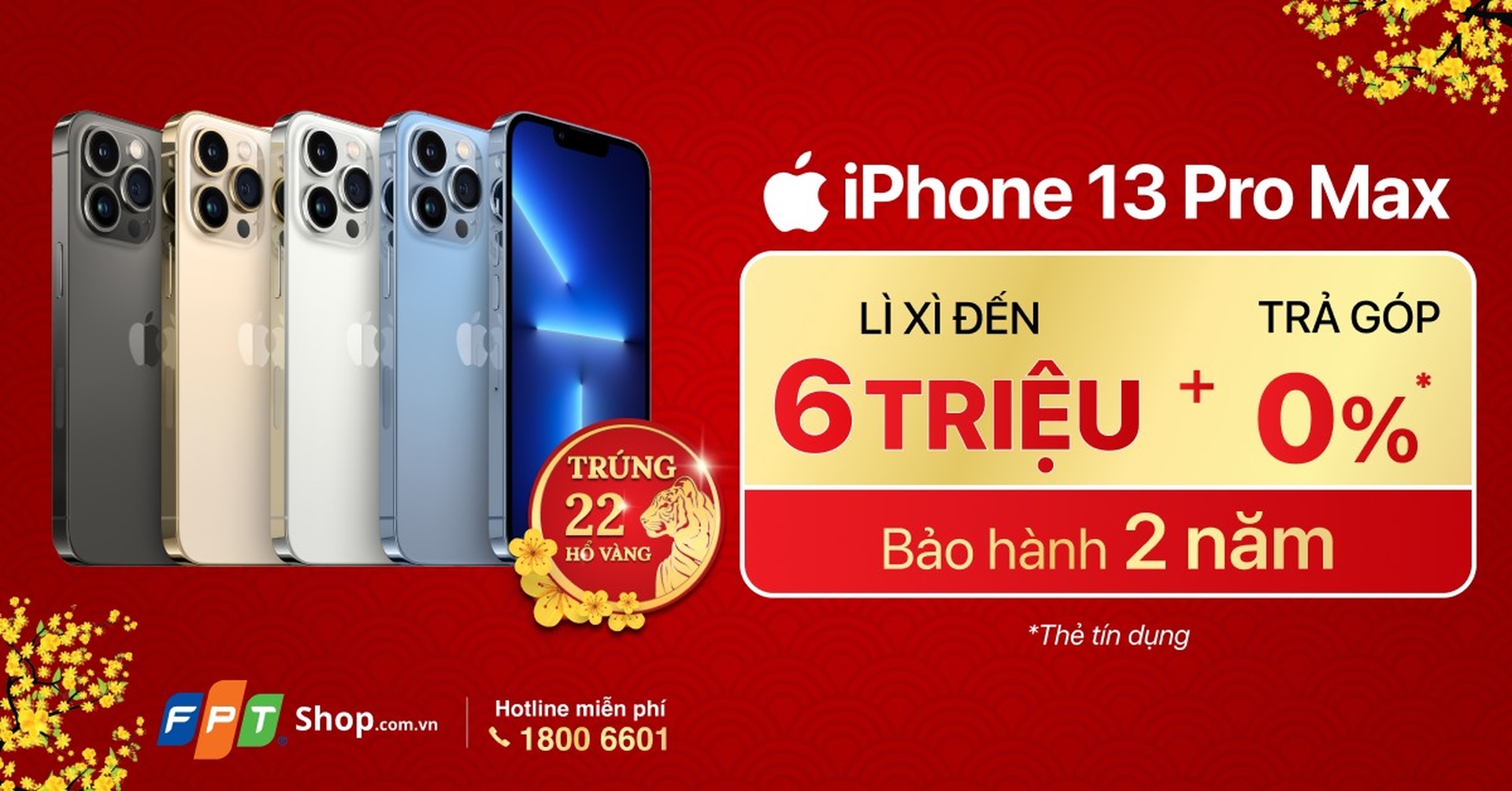 Ngày Xuân sắm iPhone 13 series, FPT Shop lì xì đến 6 triệu