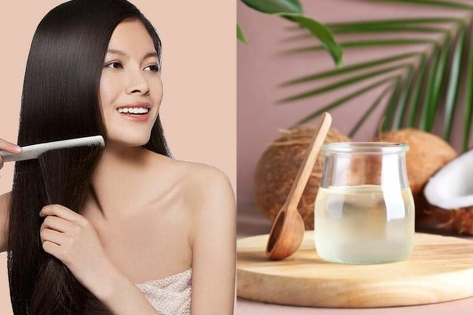 Dưỡng Tóc Bằng Dầu Dừa