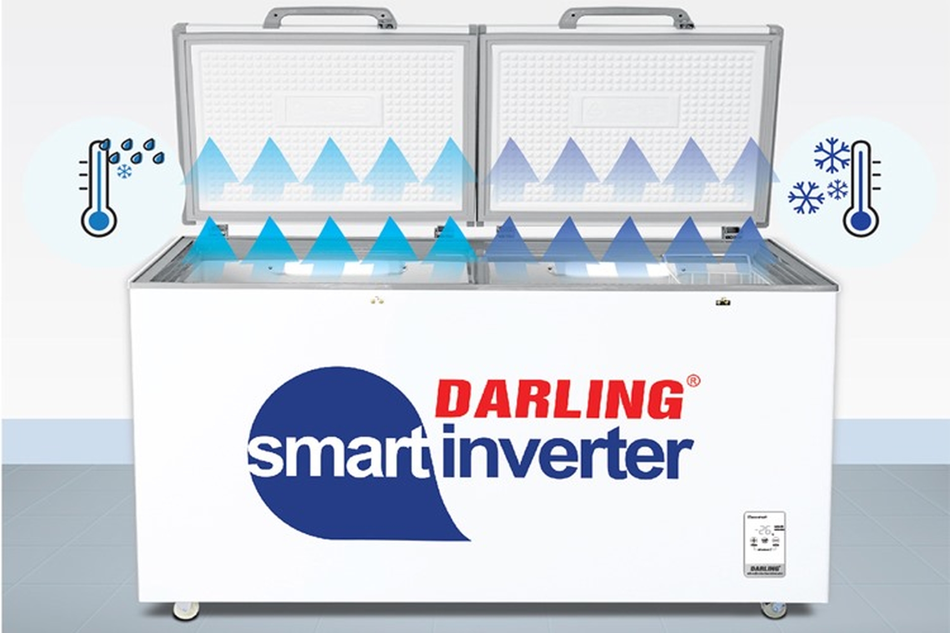8 công nghệ trên tủ đông Darling: Máy nén Inverter, cảm ứng Eco Smart và loạt tiện ích tuyệt vời