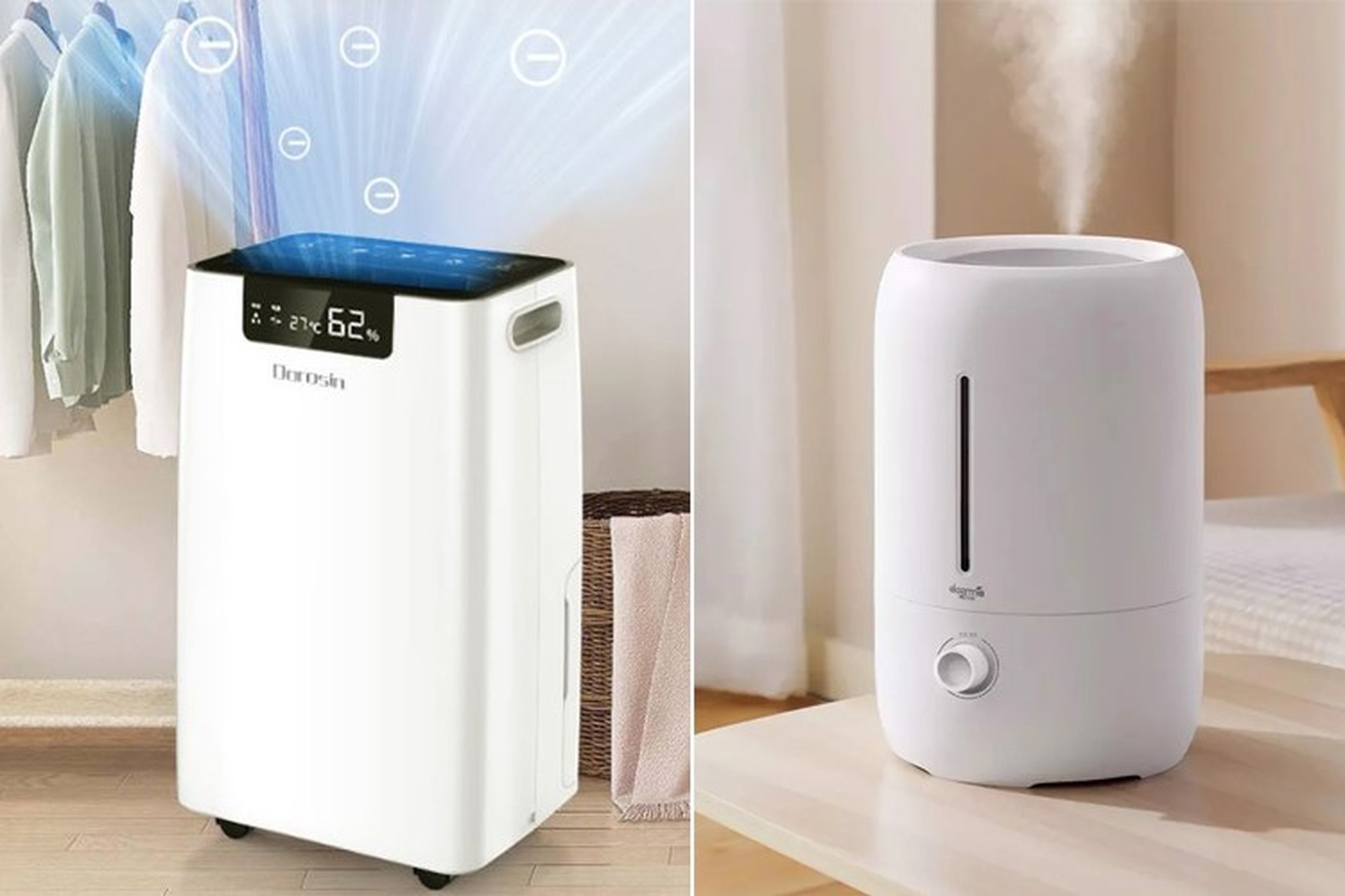 So sánh máy hút ẩm và máy tạo ẩm: Nên chọn mua loại nào?