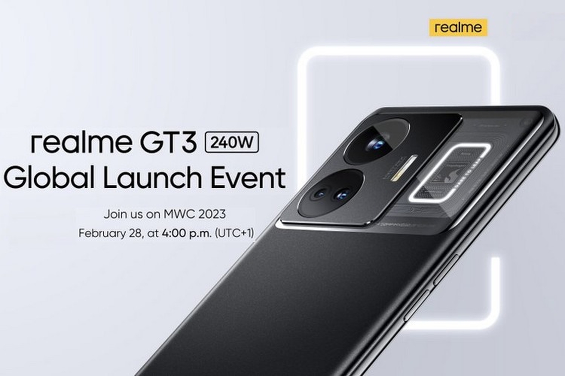 Realme GT 3 ra mắt toàn cầu tại MWC vào ngày 28 tháng 2
