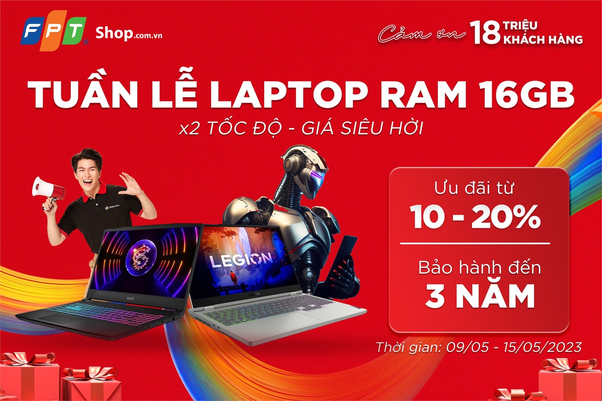 Đón "Tuần lễ laptop RAM 16GB" với giá siêu hời tại FPT Shop