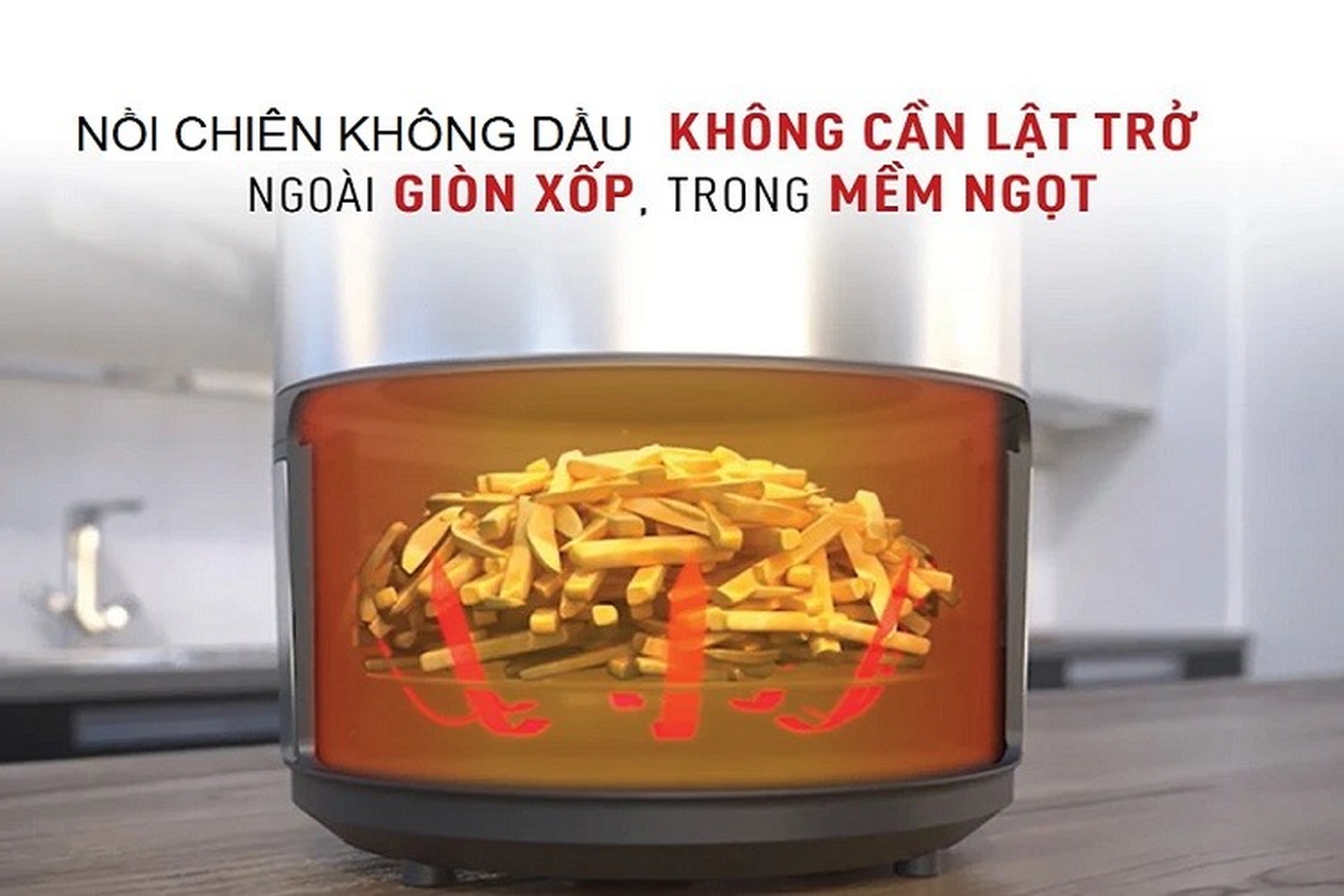 Nồi chiên không dầu 15l Sunhouse Mama SHD4088 - Sự lựa chọn hoàn hảo cho bữa ăn gia đình