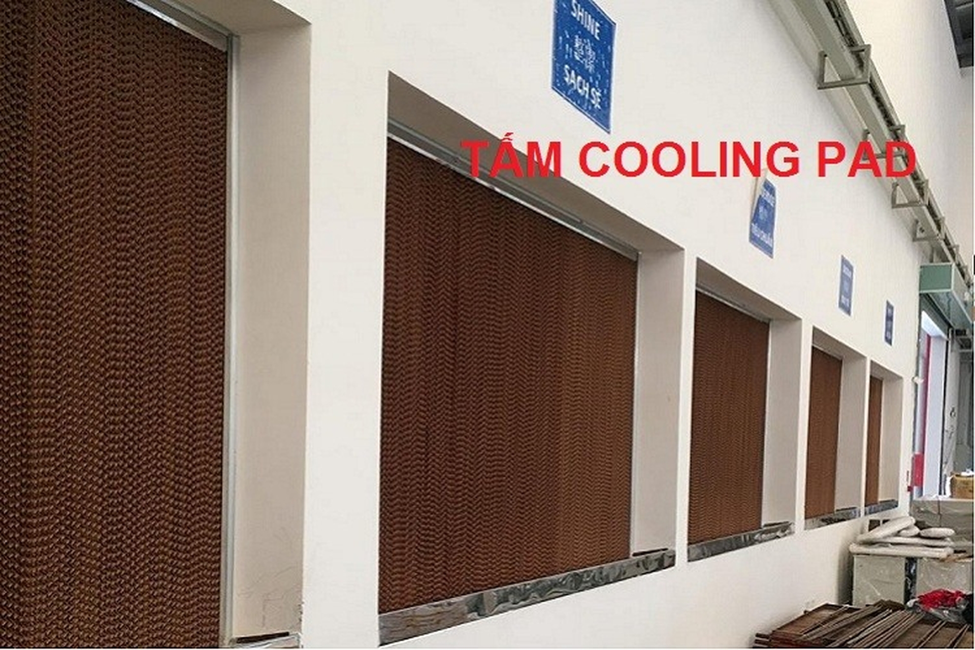 Tấm Cooling Pad giúp giảm nhiệt độ không khí một cách hiệu quả