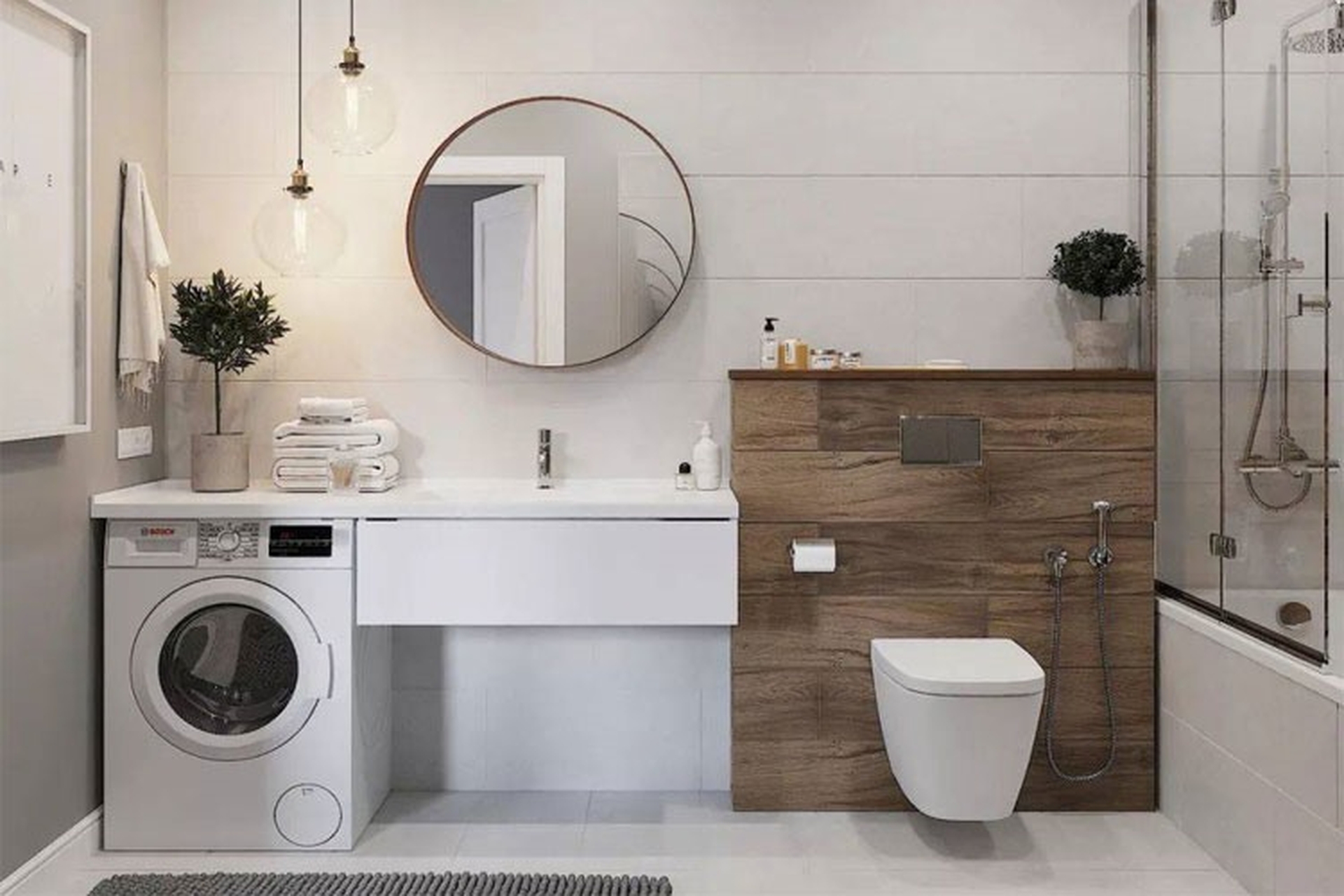 Có nên để máy giặt trong nhà tắm không? Những điều cần lưu ý khi đặt máy giặt trong nhà tắm