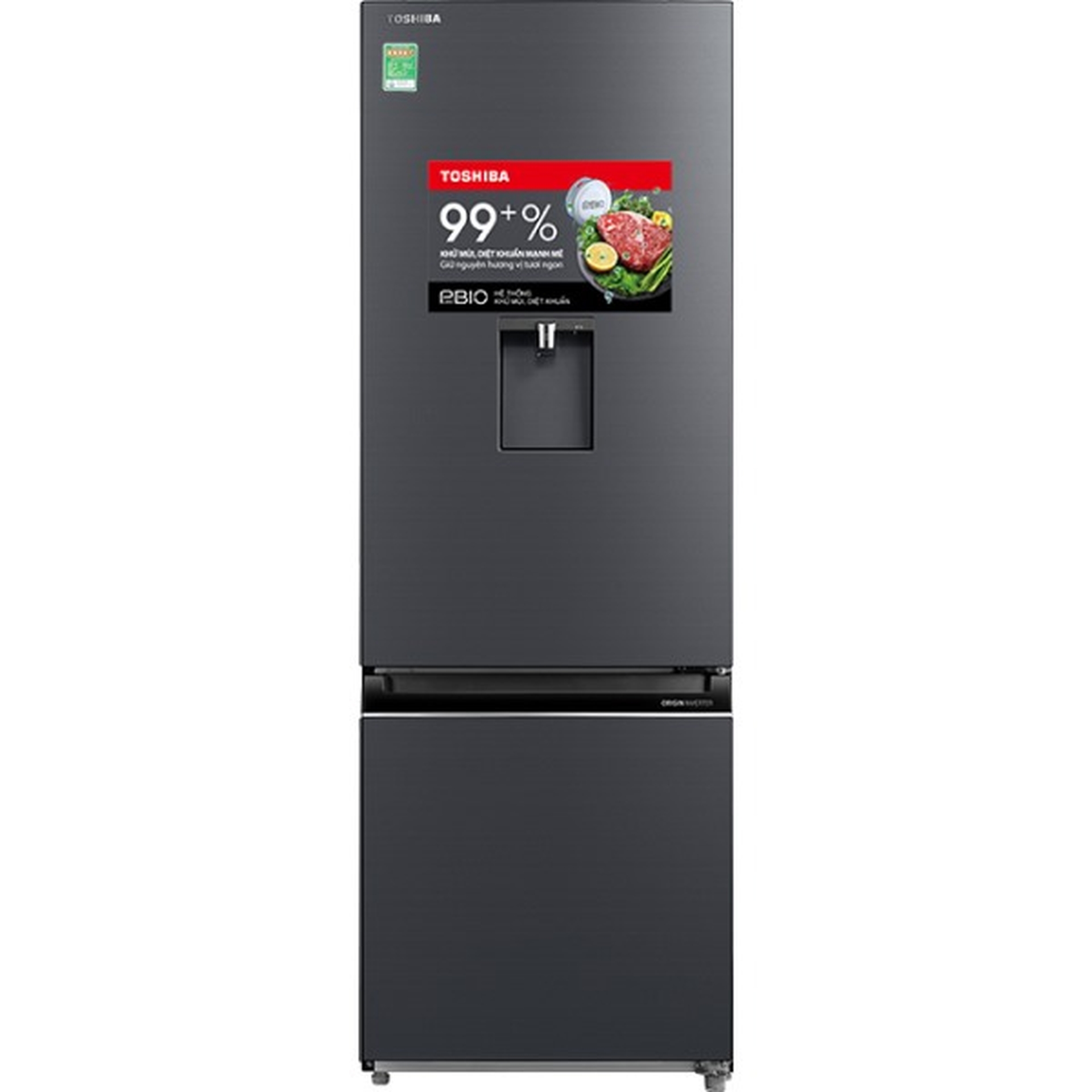 Tủ lạnh Toshiba Inverter 322 lít GR-RB405WE-PMV(06)-MG