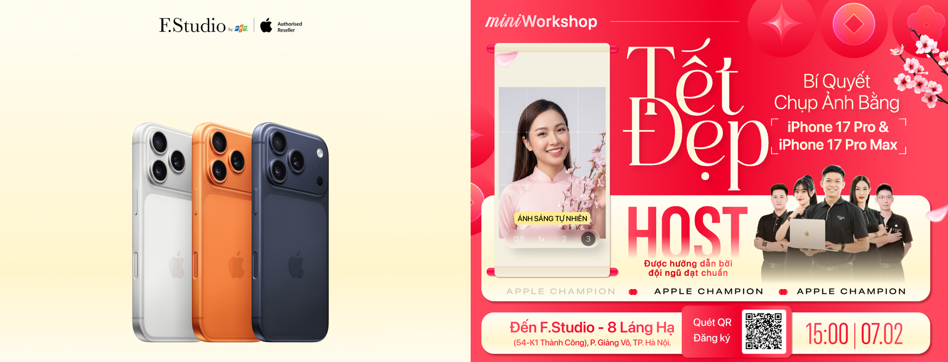 Chụp ảnh Tết đẹp bằng iPhone 17 Pro Max