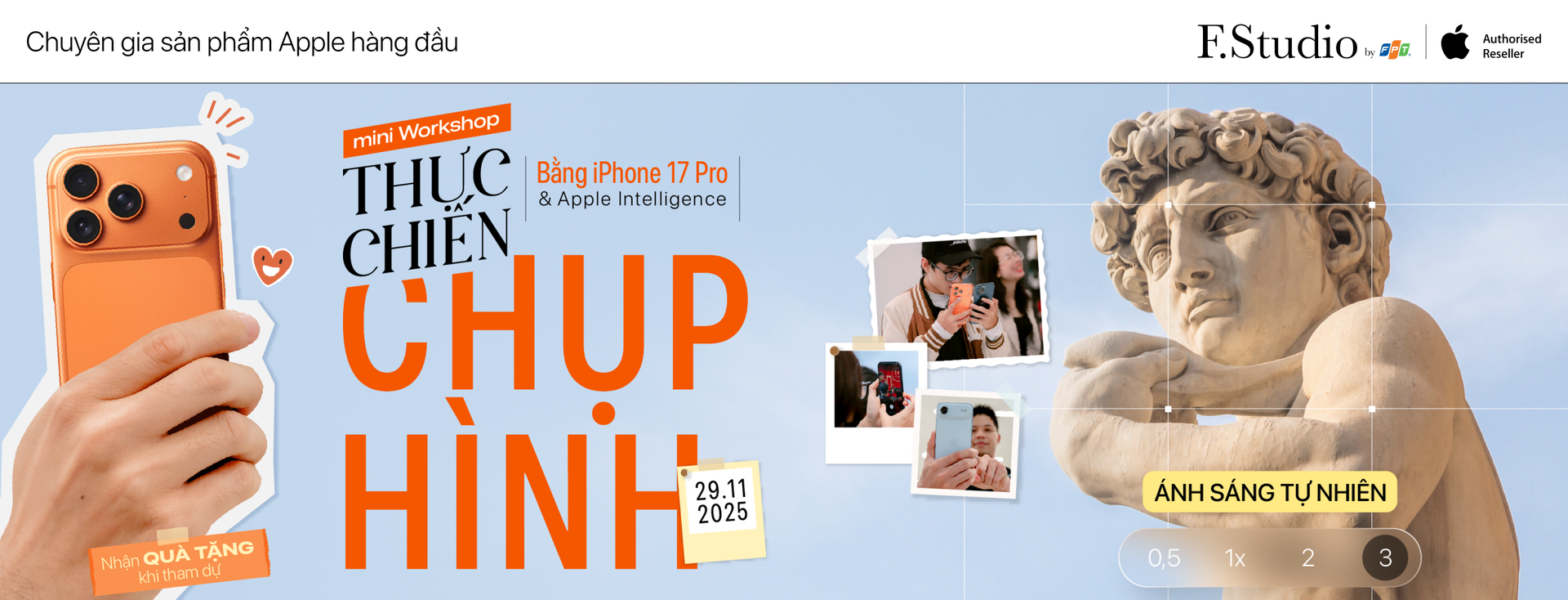 Thực chiến chụp hình bằng iPhone 17 Pro Max và Apple Intelligence