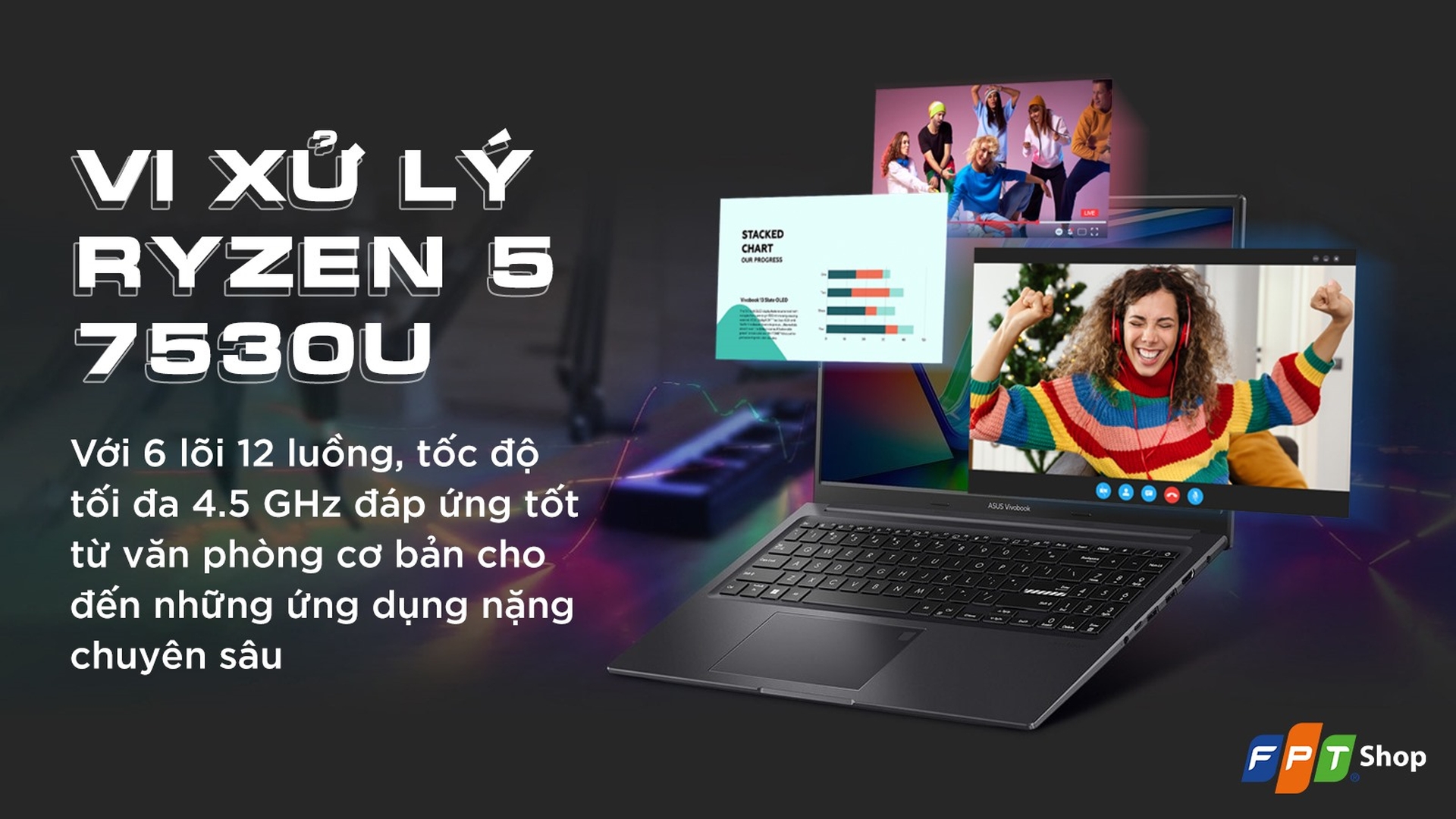 ASUS M3504YA: Ryzen 5 7530u/16G/512G SSD/15.6in FHD OLED/còn BH 16th ! - 2
