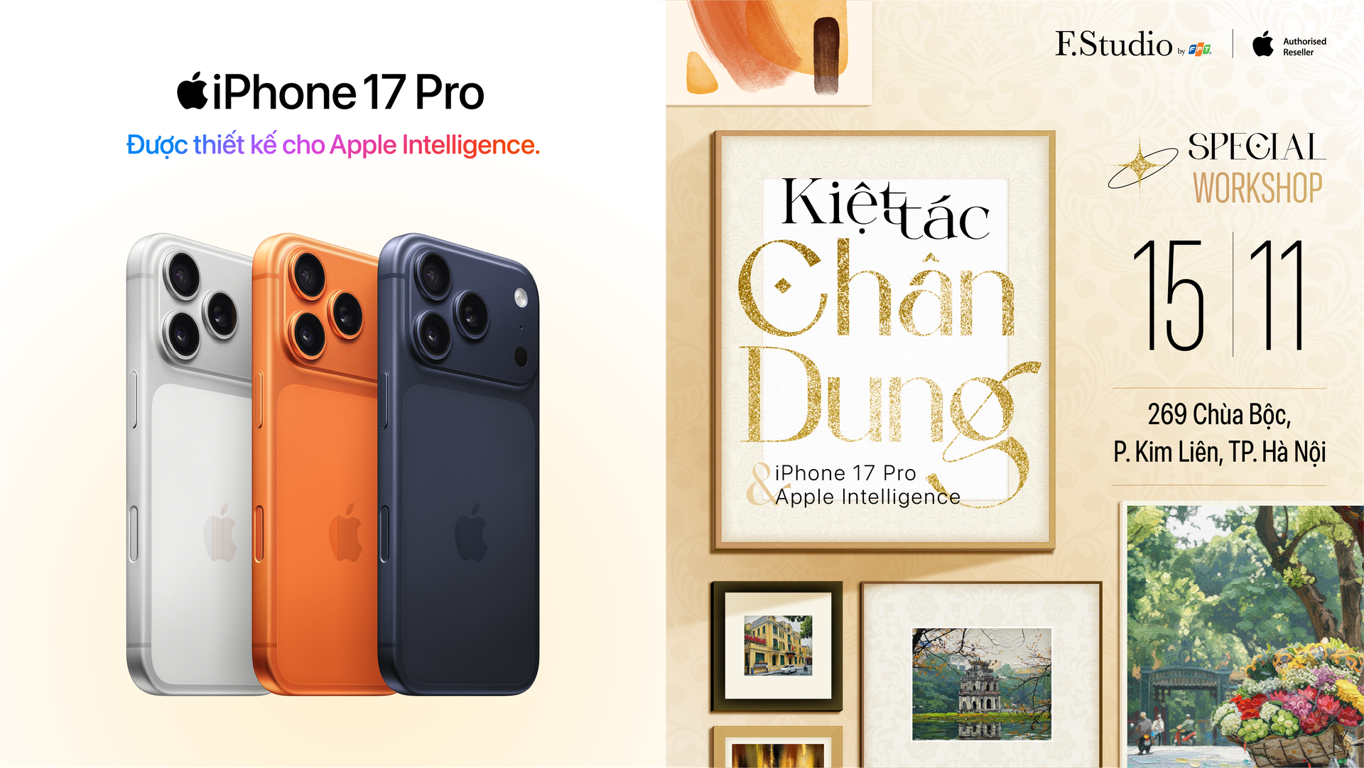 Kiệt Tác Chân Dung bằng iPhone 17 Pro Max và Apple Intelligence