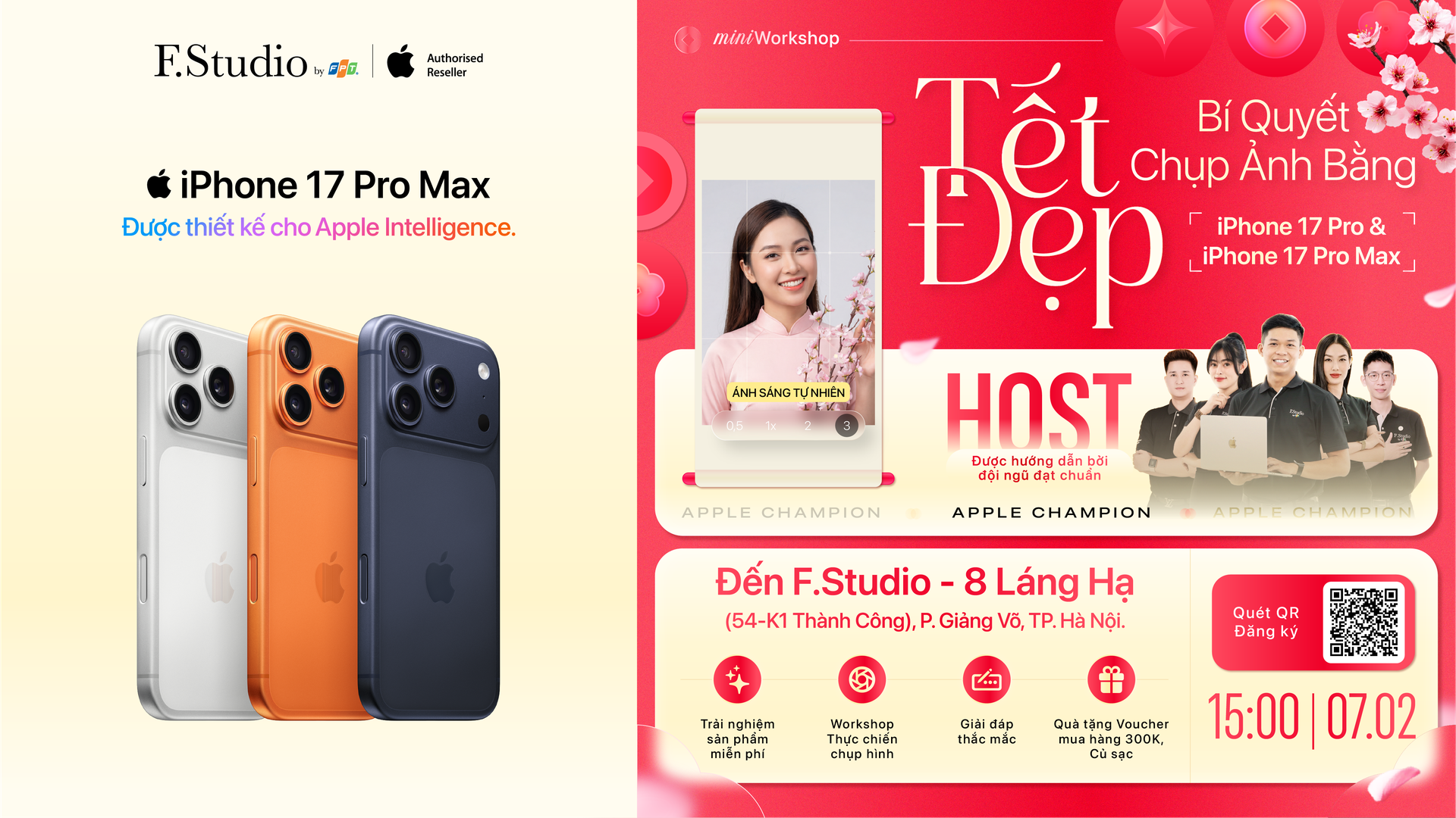 Chụp ảnh Tết đẹp bằng iPhone 17 Pro Max