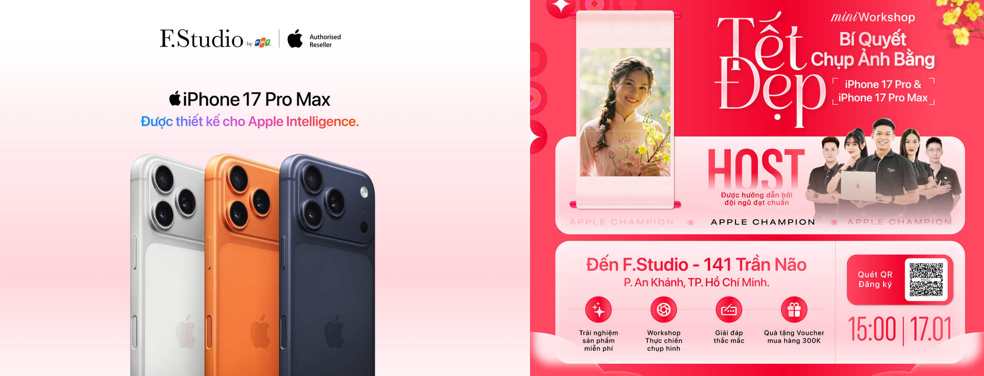 Bí quyết chụp ảnh Tết đẹp bằng iPhone 17 Pro Max