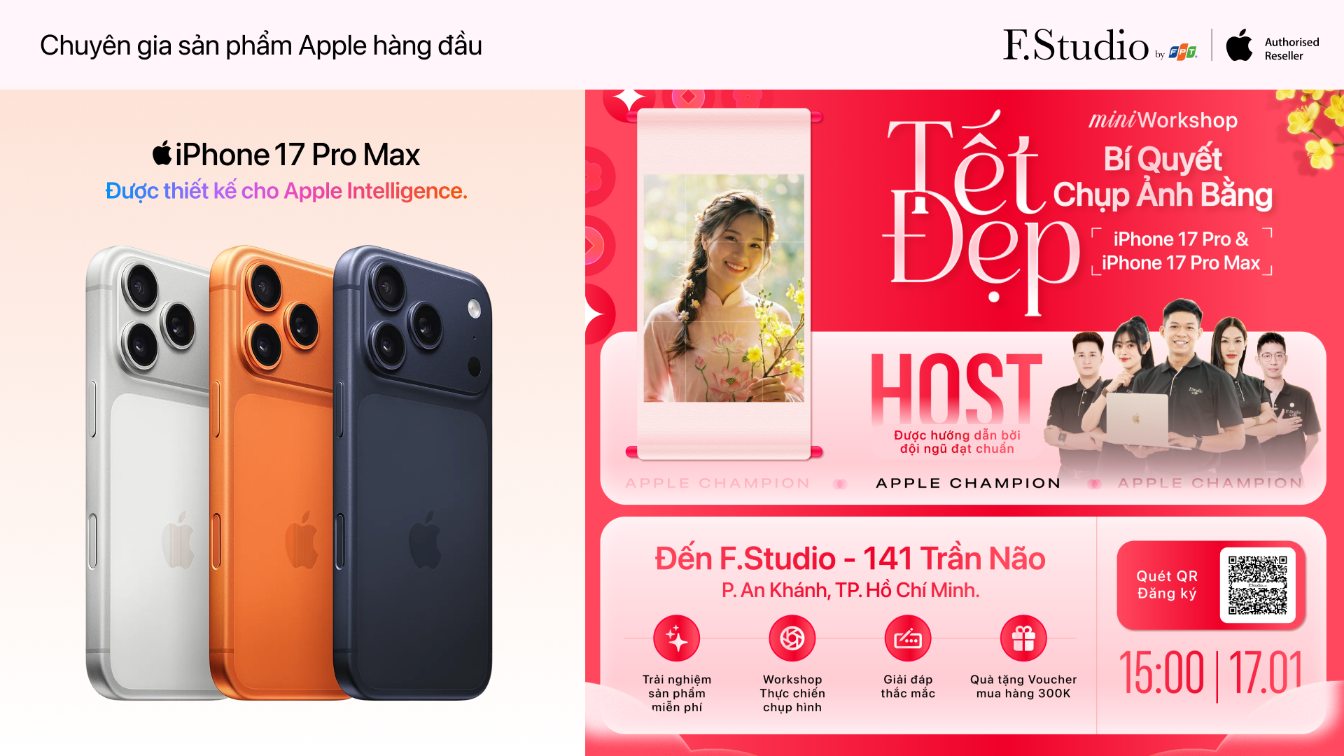 Bí quyết chụp ảnh Tết đẹp bằng iPhone 17 Pro Max