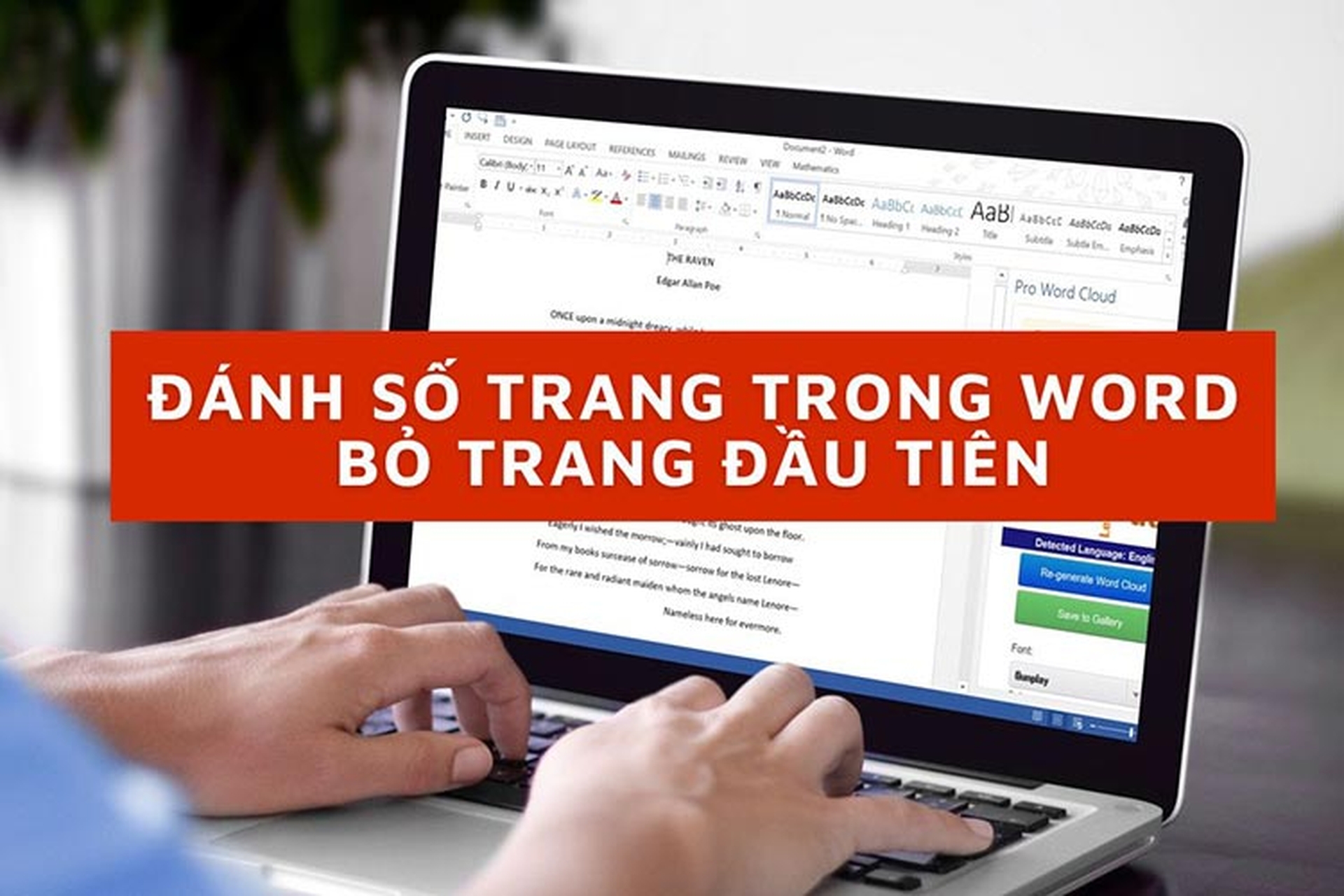 Cách Đánh Số Trang Trong Word