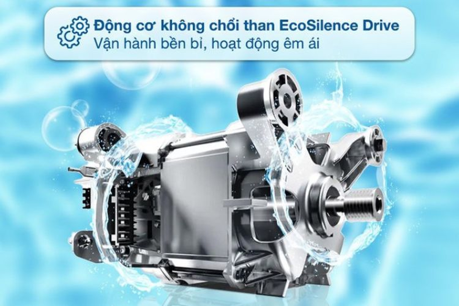 Vận hành êm ái và mạnh mẽ nhờ động cơ EcoSilence Drive