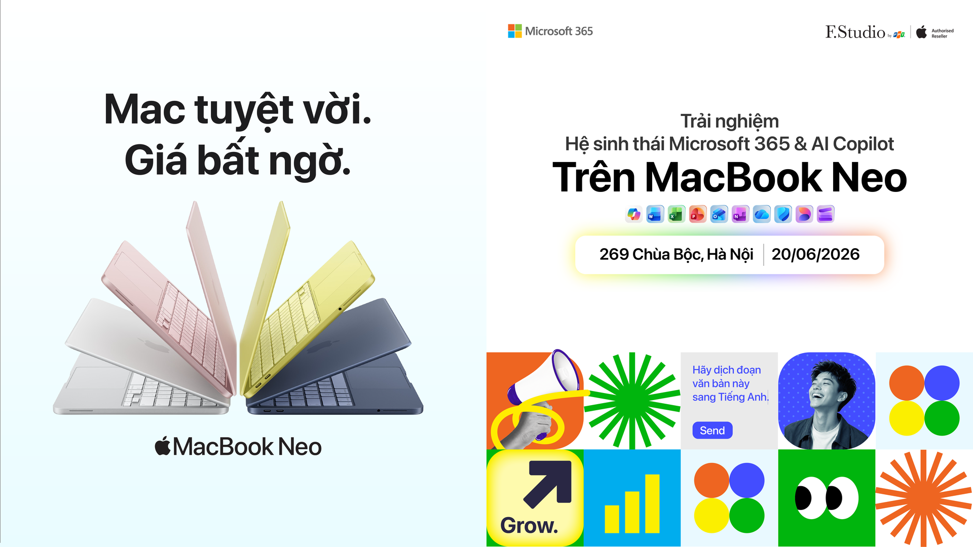 Trải nghiệm hệ sinh thái Microsoft 365 & AI Copilot trên MacBook Neo