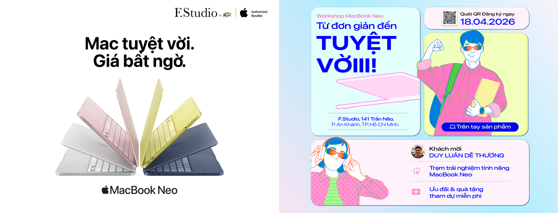 Workshop Trải nghiệm MacBook Neo