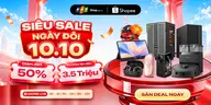 SIÊU SALE NGÀY ĐÔI 10.10: Giảm đến 50%, voucher lên đến 3,5 triệu đồng trên Shopee Live