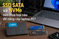 SSD SATA và NVMe nên mua loại nào để nâng cấp laptop, PC?