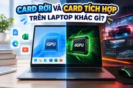 Card rời và card tích hợp trên laptop khác gì nhau? Cách chọn card phù hợp theo nhu cầu