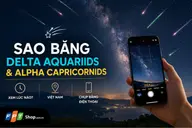 Hai mưa sao băng Delta Aquariids và Alpha Capricornids cùng đạt cực đại: Việt Nam xem lúc nào, chụp bằng điện thoại ra sao?