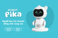Robot thông minh Pika PK-01: Bé học tiếng Anh cùng AI, tặng 6 tháng phần mềm trải nghiệm