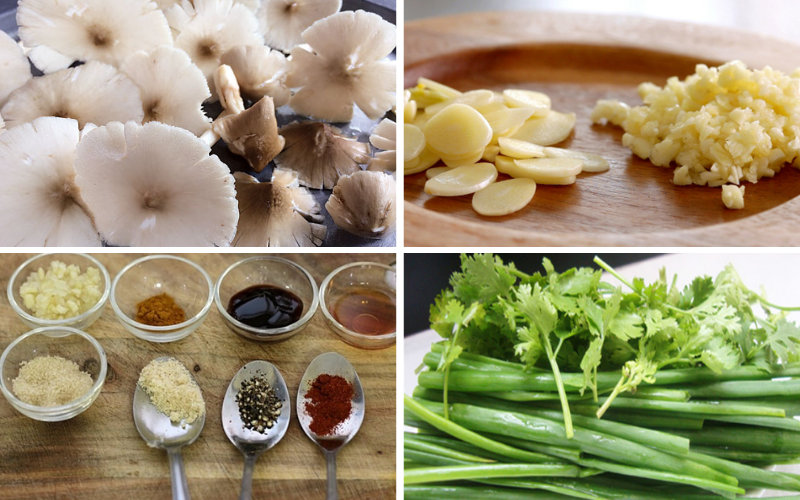 nấm mối xào tỏi chay (ảnh 1)