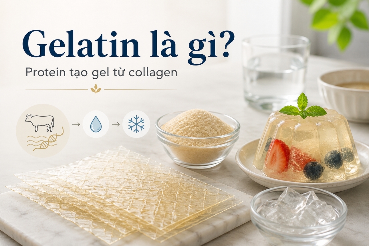 Gelatin là gì? Tất tần tật các thông tin bạn cần biết về Gelatin