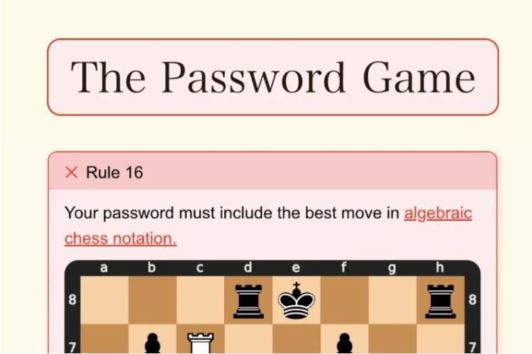 Khám phá thế giới của The Password Game và chinh phục những thử thách