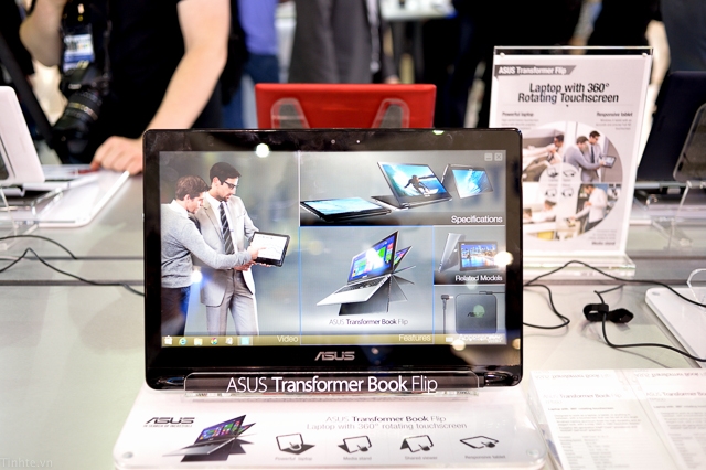 [Computex 2014] Asus giới thiệu máy tính xoay 360 độ: Transformer Book Flip
