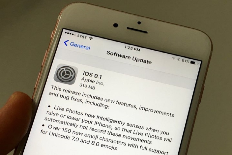 Apple chính thức cập nhật iOS 9.1