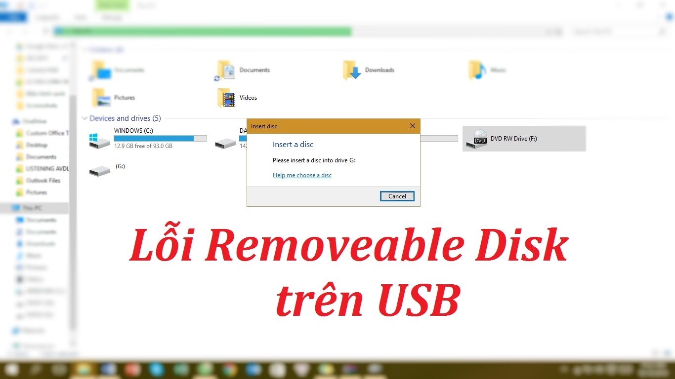 Cách sửa USB bị lỗi Removable Disk không thể truy cập hay Format