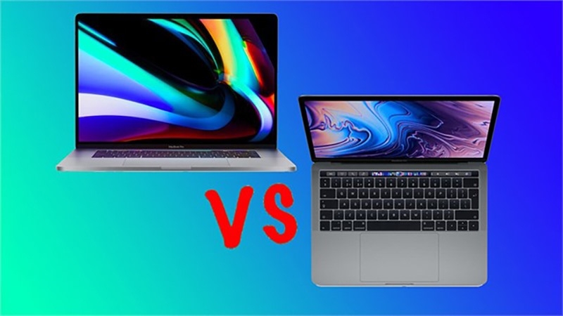 So sánh MacBook Pro 16 inch và MacBook Pro 13 inch