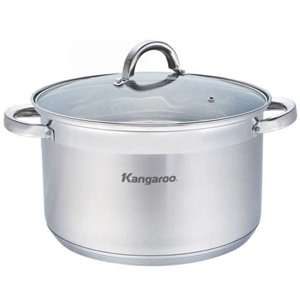 Nồi Inox 5 đáy nắp kính 28 cm Kangaroo KG121