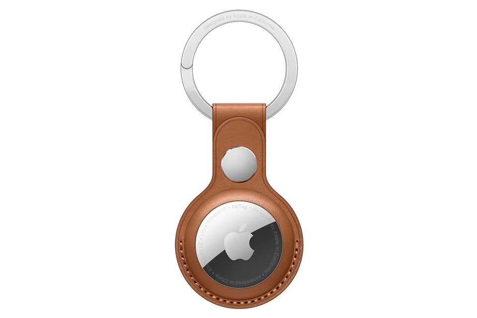 Dây Đeo Airtag Leather Key Ring