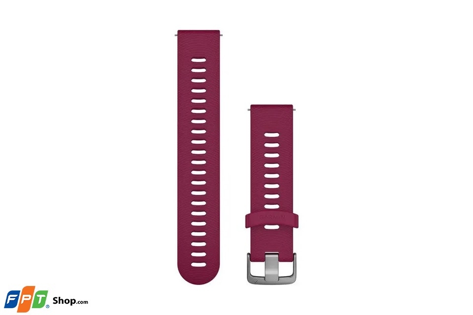 dây thay thế garmin quick release 20mm - đỏ hồng - silicone