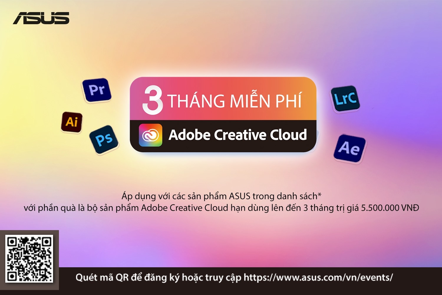 FPT Shop tặng Adobe Creative Cloud khi mua màn hình ASUS ProArt