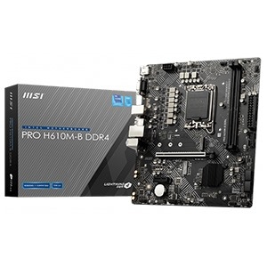 Mainboard MSI PRO H610M-B DDR4 (LGA1700 - mATX From Factor - DDR4)