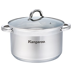 Nồi inox đơn Kangaroo size 16 KG876XS