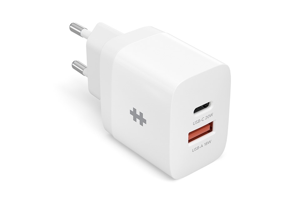 Củ Sạc Nhanh Hyperjuice 20W 2 Cổng (Usb - C Pd 20W + Usb - A 18W)