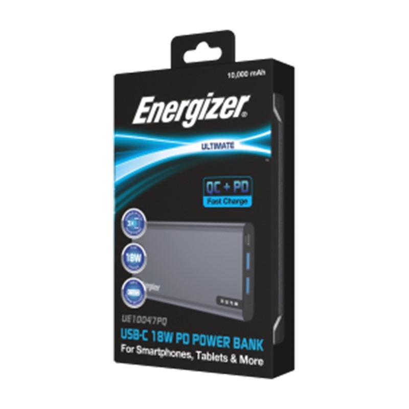 Sạc dự phòng Energizer 10000mAh /3.7V Li-Polymer - UE10047PQGY