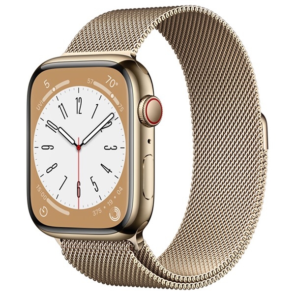 Apple Watch Series 8 GPS + Cellular 45mm viền thép dây thép