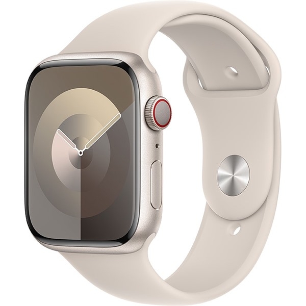 Apple Watch Series 9 GPS + Cellular 45mm Viền nhôm Dây cao su cỡ S/M