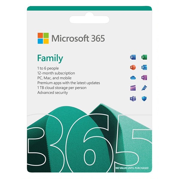 Key-online Microsoft® 365 Family (01 năm; 06 tài khoản; 30 thiết bị)